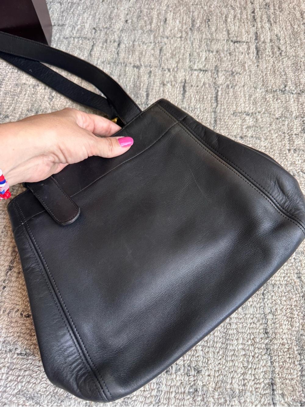 Vintage Coach Bag 4157 Waverly SoHo Buckle Bag Black Leather - Picture 3 of 8
